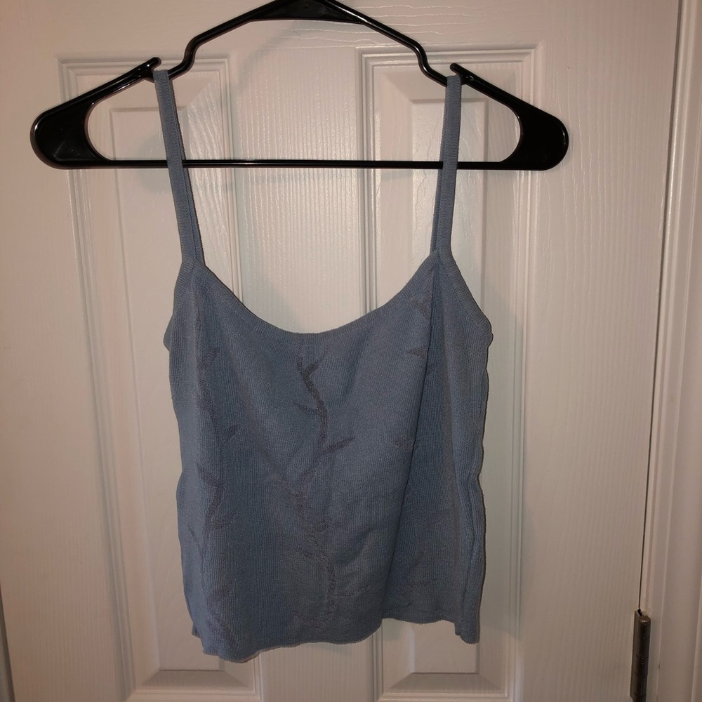 Vintage, spaghetti strap, knit crop top